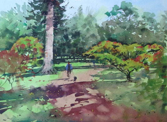 Painting Acers at Westonbirt Arboretum, Plein Air