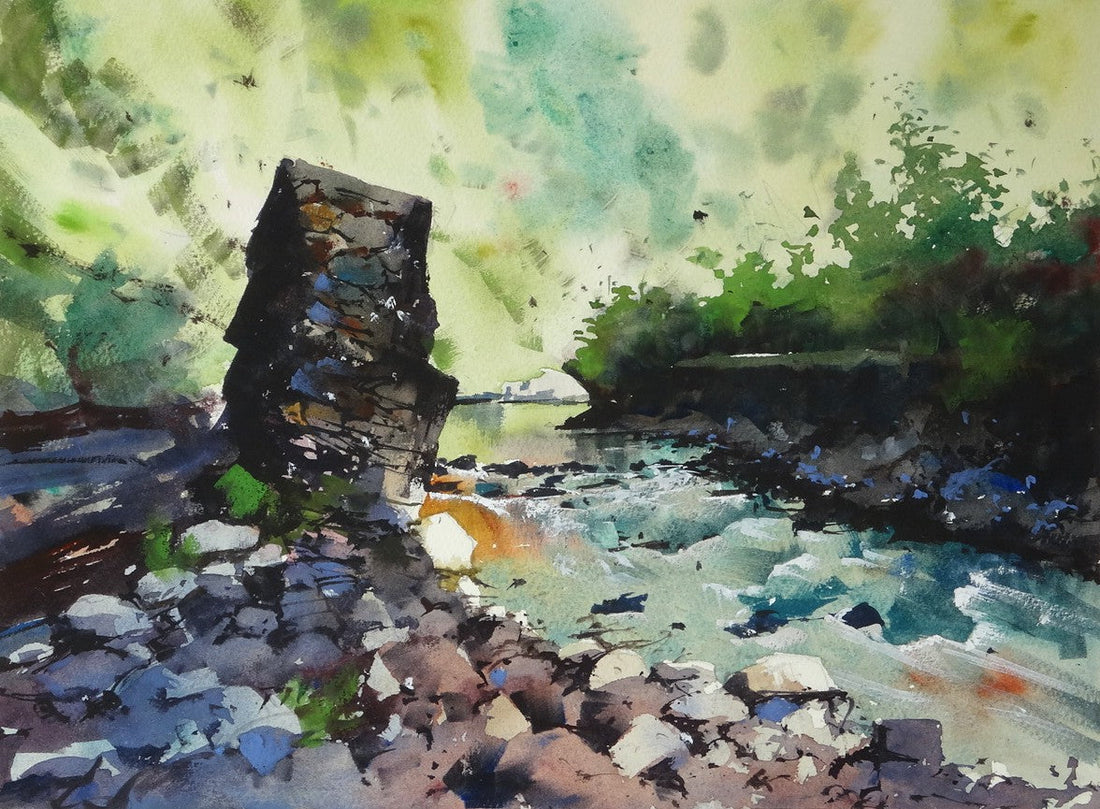 Bridge Ruins, River Rosara, at the Watermill in Posara