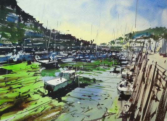 Loose Looe. Early Morning At Low Tide