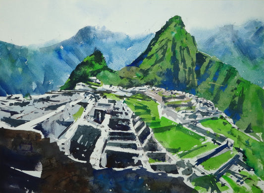 Machu Picchu #1 in Watercolour