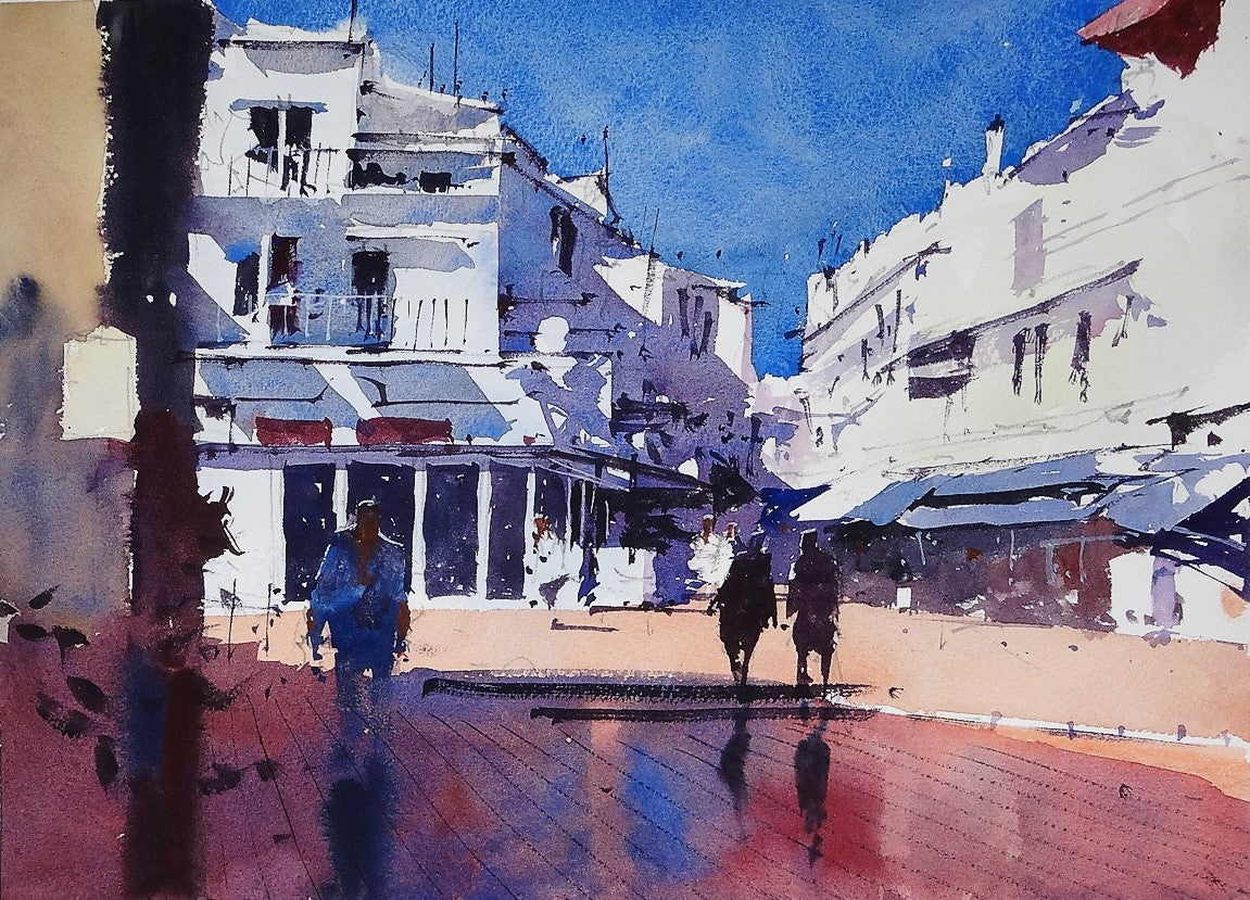 Original Watercolor - Calle San Miguel, Torremolinos, Spain