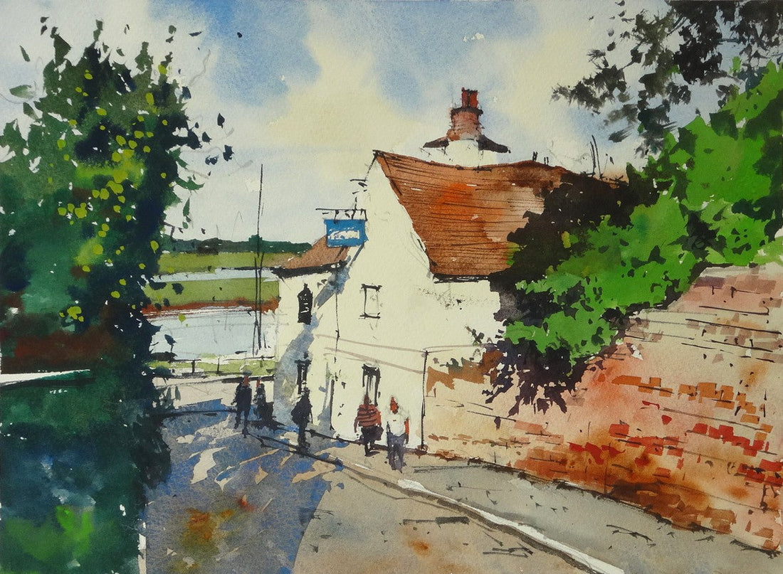 Basin Road near The Jolly Sailor pub at Heybridge Basin