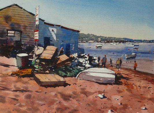 Beach Huts on the Back Beach, Teignmouth