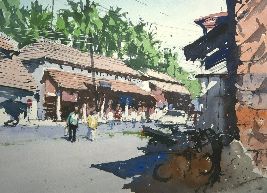Calangute in North Goa, India