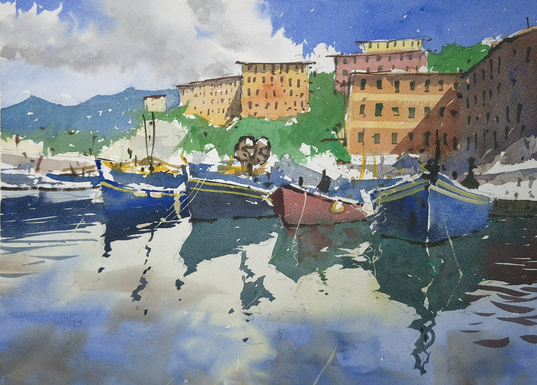 The Bright Colours of Camogli Harbour