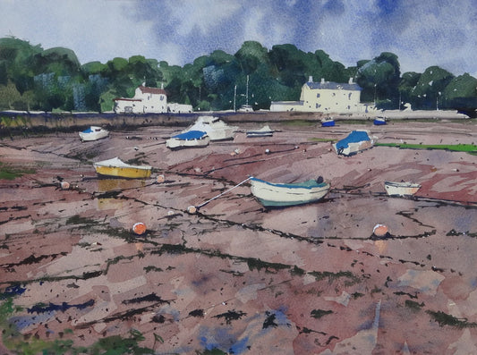Low Tide at Cockwood Harbour in Devon