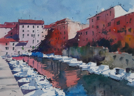 Corner in the Canal, Livorno