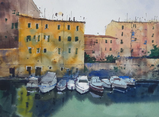 Livorno Canal from Scali Luigi Bettarini,  Italy