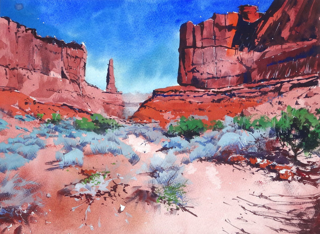 Park Avenue in Arches National Park Utah