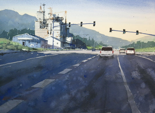 Painting the Road to Mount Baker