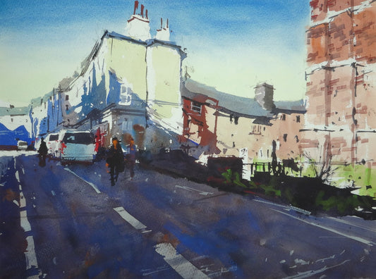 Totnes High Street, Winter Sun
