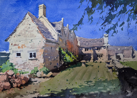 Sunlight and Shadows at Whitley Farm, Wiltshire