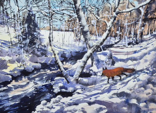 Winter Stream, Somes Pond, Maine