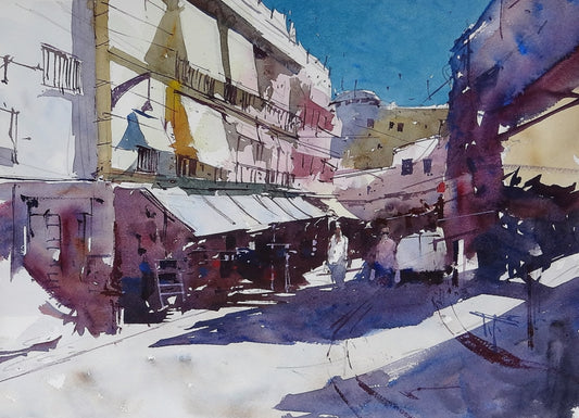 Original Watercolor - Calle del Peligro, Torremolinos, Spain