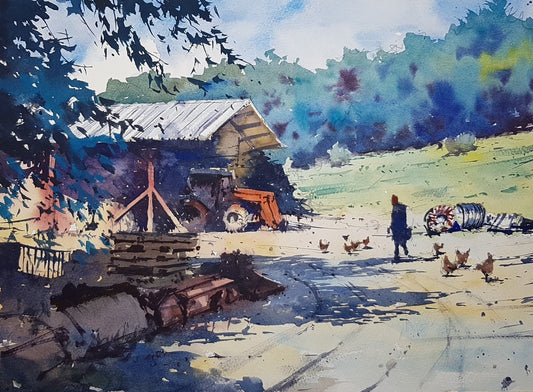Original Watercolor - Feb 2022 Patreon Tim Wilmot Painting