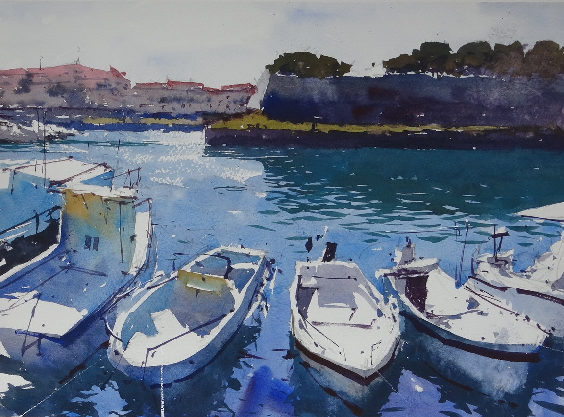 Original Watercolor - Fortezza Nuova, Livorno, Italy