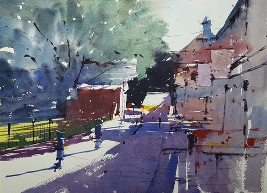 Original Watercolor - Great Minster Street, Winchester