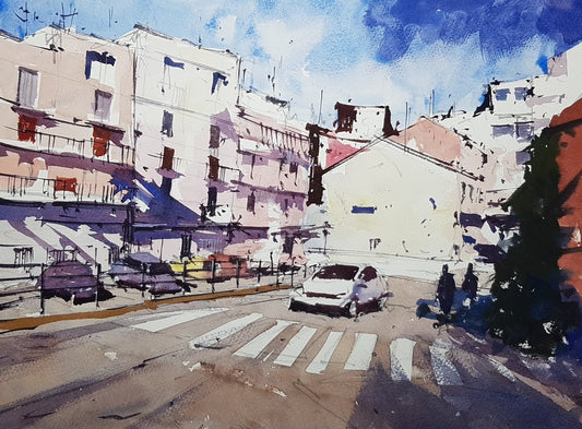 Original Watercolor - L'Ametlla de Mar 3 Carrer del Pou