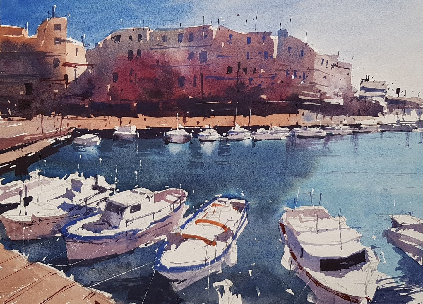 Original Watercolor - L'Ametlla de Mar 5