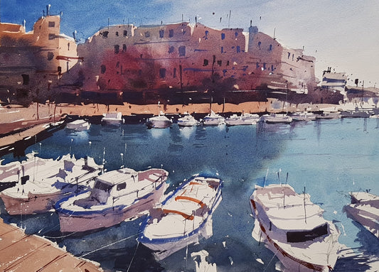 Original Watercolor - L'Ametlla de Mar 5