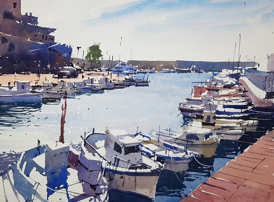 Original Watercolor - L'Ametlla de Mar 6