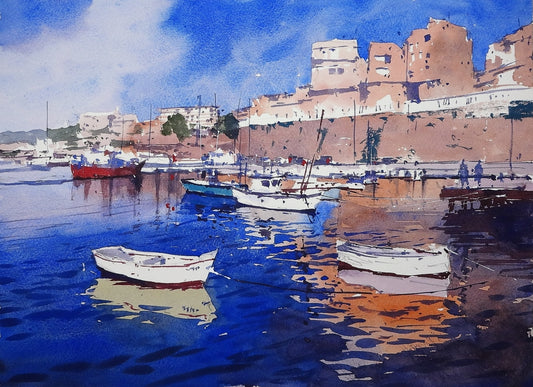 Original Watercolor - L'Ametlla de Mar 8