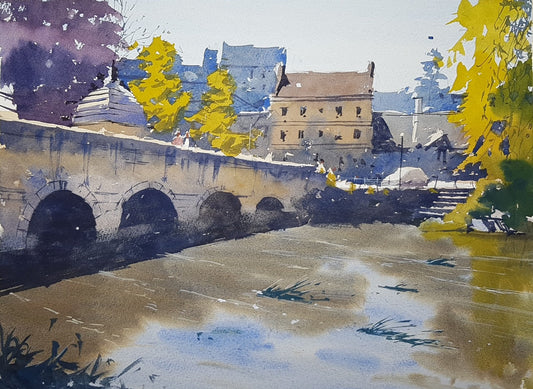 Original Watercolor - March 2022 Workshop Bradford-on-Avon
