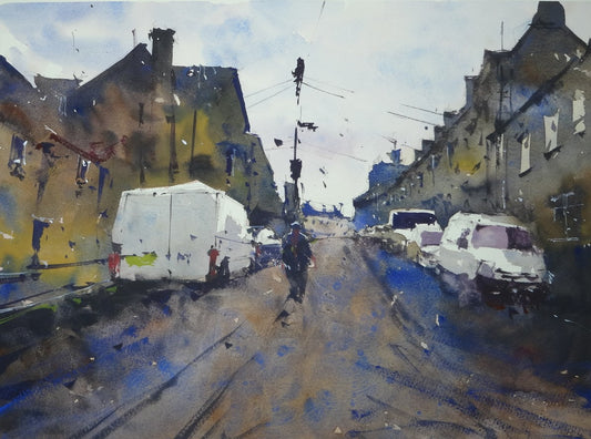 Original Watercolor - Tetbury Cobalt Blue