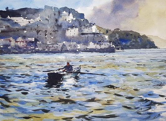Original Watercolor - Dartmouth Waves