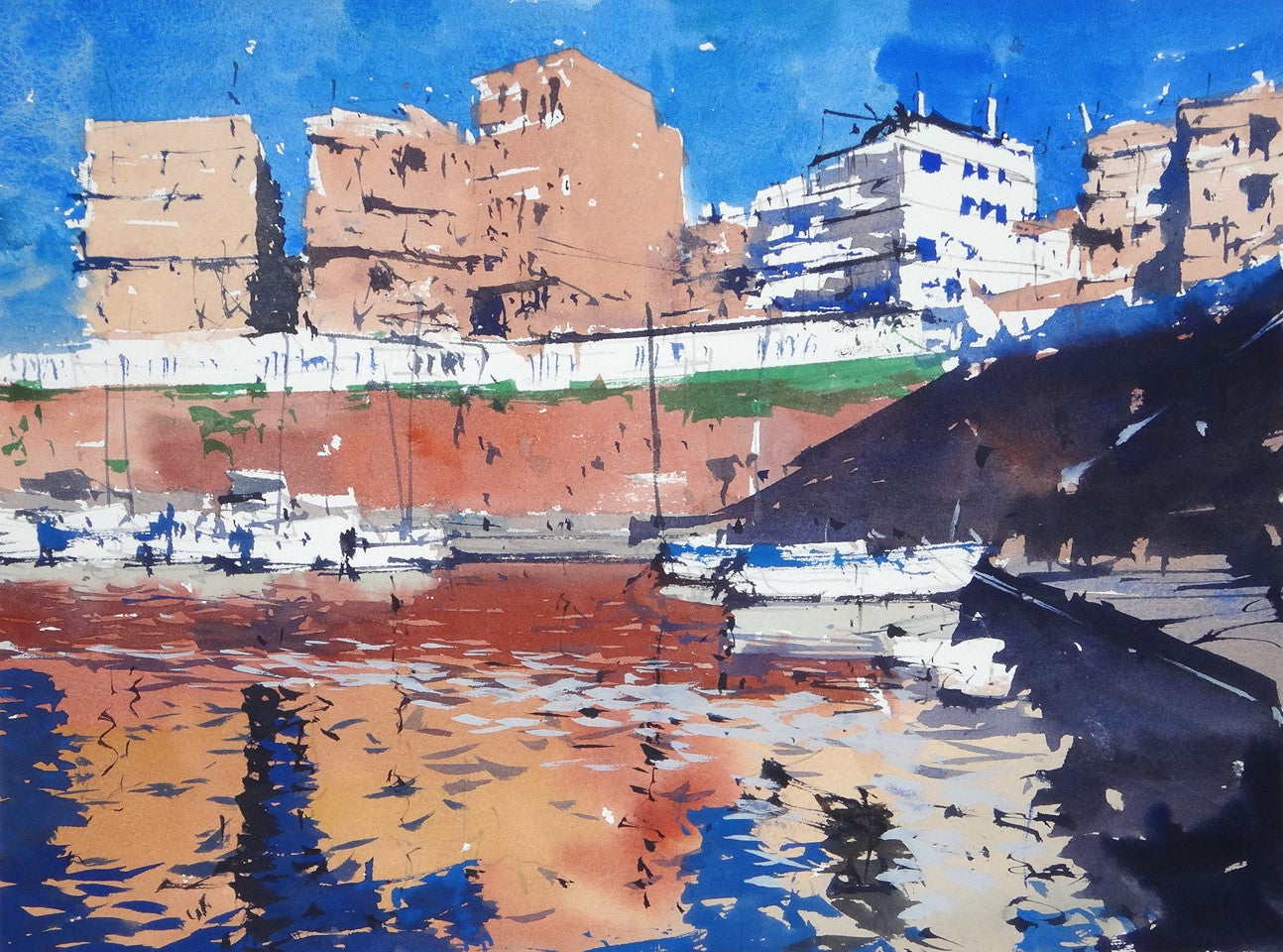 Original Watercolor - L'Ametlla de Mar 9